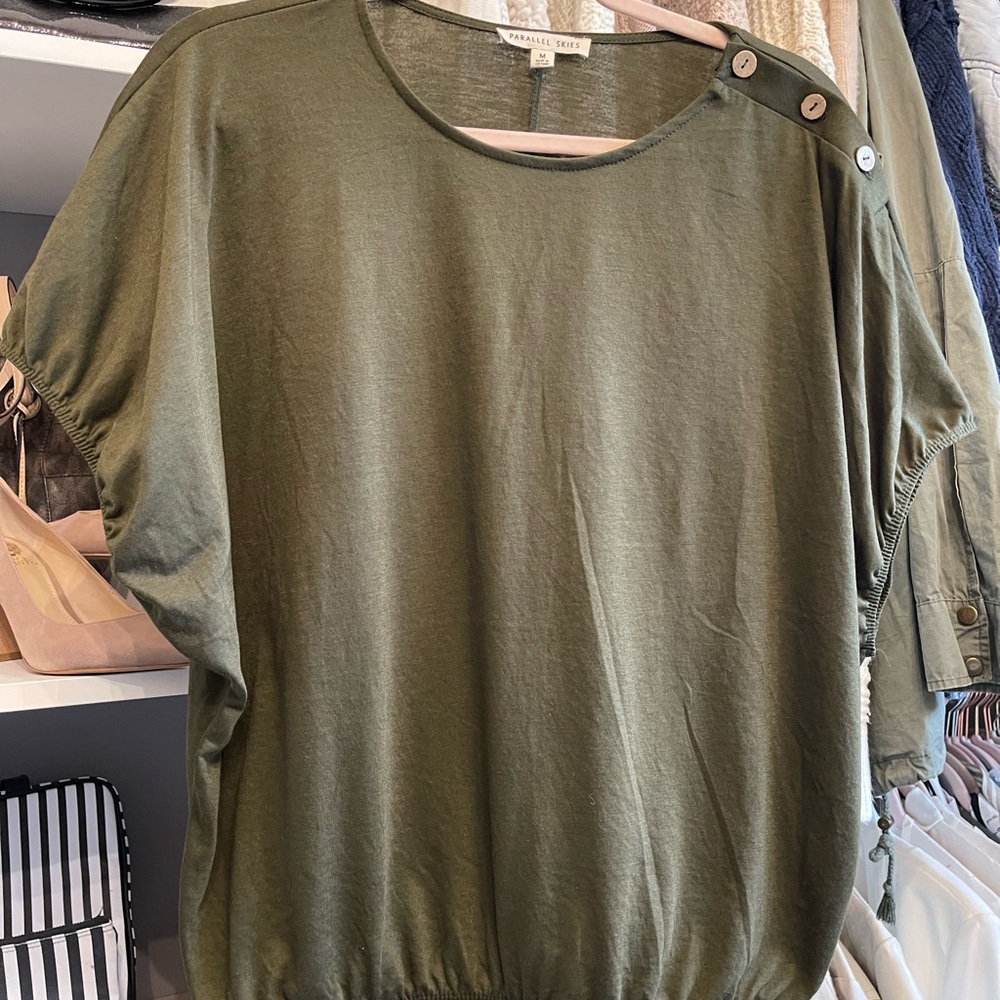 Banana Republic Green Boxy T-Shirt